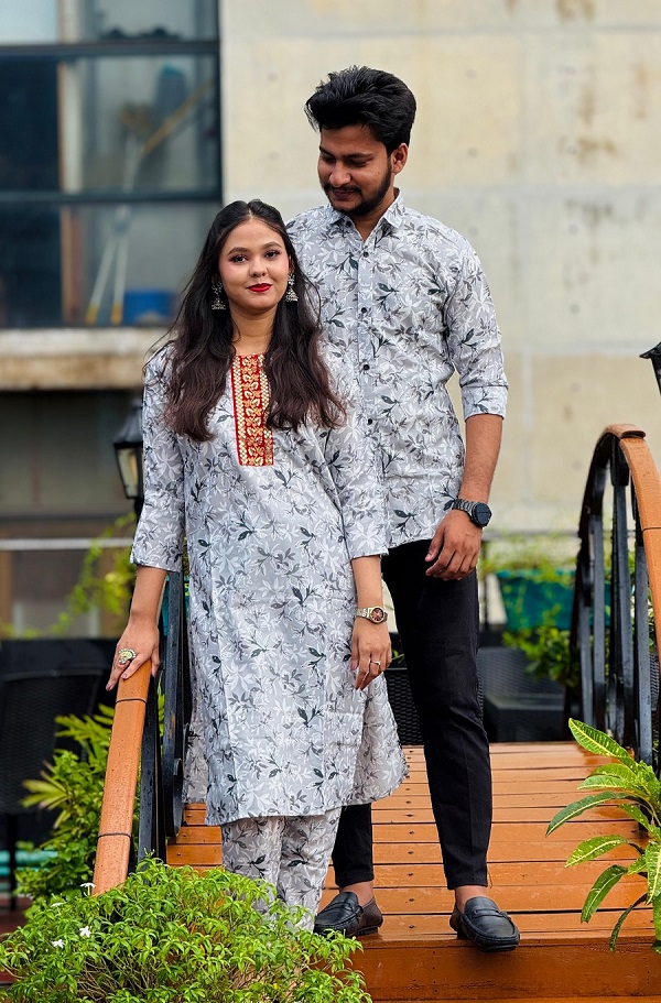 Premium Shirt Three Piece Couple Set - Image 5