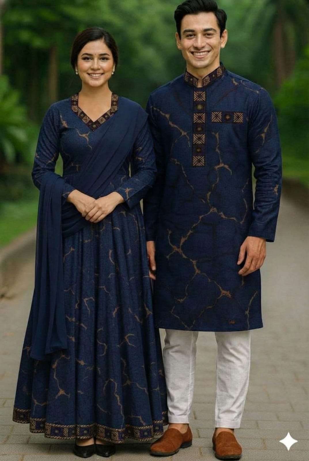 Couple Panjabi Three Piece Combo - Image 2